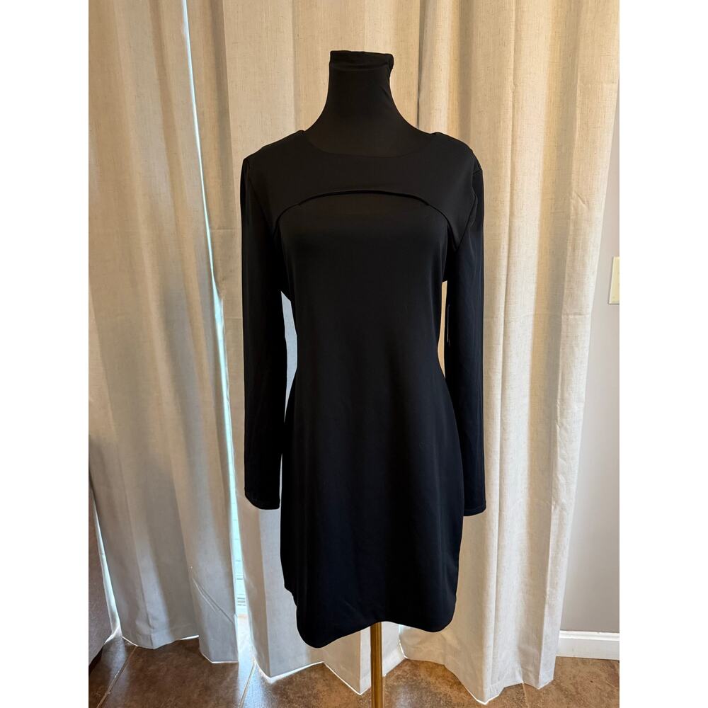 Black Planet Gold Cut-Out Dress - Elegant and Chic